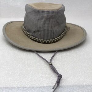 Monterey Bay Breeze Hat Suede Leather Mesh Packable Waterproof Safari